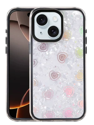 Newface Apple iPhone 14 Lumi Desenli Kapak - Siyah