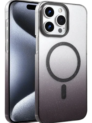 Newface Apple iPhone 14 Pro Max Glossy Magsafe Kapak - Siyah