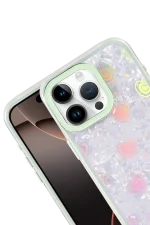 Newface Apple iPhone 14 Pro Max Lumi Desenli Kapak - Yeşil - Görsel 2