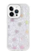 Newface Apple iPhone 14 Pro Max Lumi Desenli Kapak - Beyaz - Görsel 3