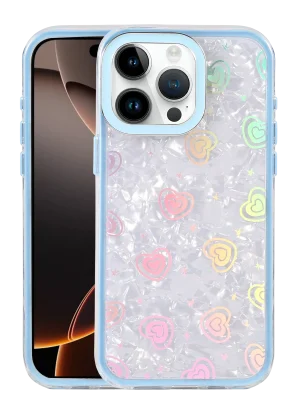 Newface Apple iPhone 14 Pro Max Lumi Desenli Kapak - Mavi