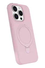 Newface Apple iPhone 14 Pro Max Regal Magsafe Standlı Kapak - Açık Pembe - Görsel 2
