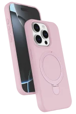 Newface Apple iPhone 14 Pro Max Regal Magsafe Standlı Kapak - Açık Pembe