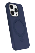 Newface Apple iPhone 14 Pro Max Regal Magsafe Standlı Kapak - Lacivert - Görsel 2