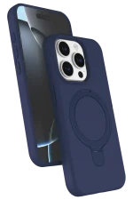 Newface Apple iPhone 14 Pro Max Regal Magsafe Standlı Kapak - Lacivert