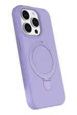 Newface Apple iPhone 14 Pro Max Regal Magsafe Standlı Kapak - Lila - Görsel 2