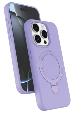 Newface Apple iPhone 14 Pro Max Regal Magsafe Standlı Kapak - Lila