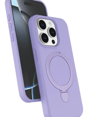 Newface Apple iPhone 14 Pro Max Regal Magsafe Standlı Kapak - Lila