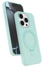 Newface Apple iPhone 14 Pro Max Regal Magsafe Standlı Kapak - Su Yeşili