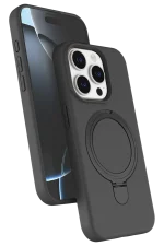 Newface Apple iPhone 14 Pro Max Regal Magsafe Standlı Kapak - Titan Gri