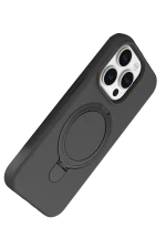 Newface Apple iPhone 14 Pro Max Regal Magsafe Standlı Kapak - Titan Gri - Görsel 3