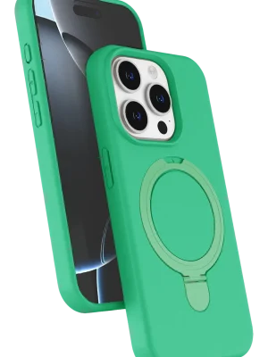 Newface Apple iPhone 14 Pro Max Regal Magsafe Standlı Kapak - Yeşil