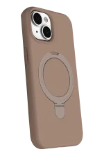 Newface Apple iPhone 14 Regal Magsafe Standlı Kapak - Çöl Titanyum - Görsel 2