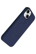 Newface Apple iPhone 14 Regal Magsafe Standlı Kapak - Lacivert - Görsel 3