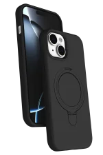 Newface Apple iPhone 14 Regal Magsafe Standlı Kapak - Siyah