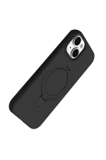 Newface Apple iPhone 14 Regal Magsafe Standlı Kapak - Siyah - Görsel 3