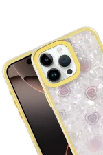 Newface Apple iPhone 15 Lumi Desenli Kapak - Sarı - Görsel 2