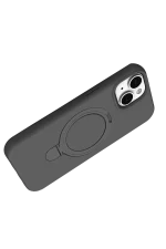 Newface Apple iPhone 15 Plus Regal Magsafe Standlı Kapak - Titan Gri - Görsel 3