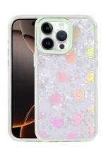 Newface Apple iPhone 15 Pro Lumi Desenli Kapak - Yeşil