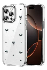 Newface Apple iPhone 15 Pro Max Fiyonk Desenli Kapak - Desen 3