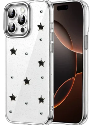 Newface Apple iPhone 15 Pro Max Fiyonk Desenli Kapak - Desen 4