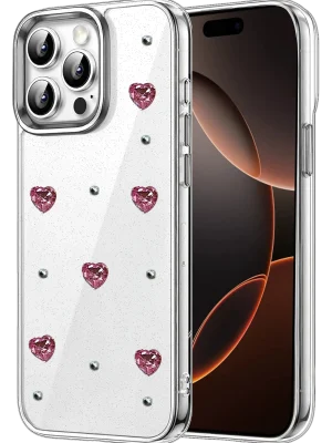 Newface Apple iPhone 15 Pro Max Fiyonk Desenli Kapak - Desen 7