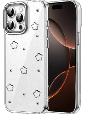 Newface Apple iPhone 15 Pro Max Fiyonk Desenli Kapak - Desen 8