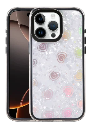 Newface Apple iPhone 15 Pro Max Lumi Desenli Kapak - Siyah