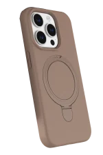 Newface Apple iPhone 15 Pro Max Regal Magsafe Standlı Kapak - Çöl Titanyum - Görsel 2