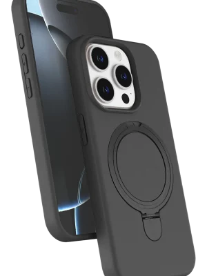 Newface Apple iPhone 15 Pro Max Regal Magsafe Standlı Kapak - Titan Gri