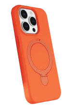 Newface Apple iPhone 15 Pro Max Regal Magsafe Standlı Kapak - Turuncu - Görsel 2