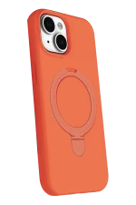 Newface Apple iPhone 15 Regal Magsafe Standlı Kapak - Turuncu - Görsel 3