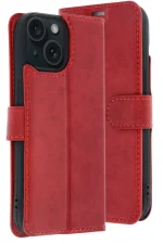 Newface Apple iPhone 15 Trend S Plus Kapaklı Kılıf - Kırmızı