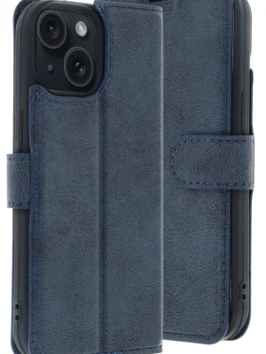 Newface Apple iPhone 15 Trend S Plus Kapaklı Kılıf - Lacivert