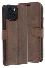 Newface Apple iPhone 15 Trend S Plus Kapaklı Kılıf - Taba