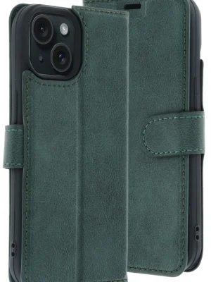 Newface Apple iPhone 15 Trend S Plus Kapaklı Kılıf - Yeşil