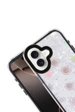 Newface Apple iPhone 16 Lumi Desenli Kapak - Siyah - Görsel 2