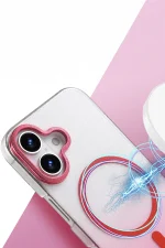 Newface Apple iPhone 16 Plus Glossy Magsafe Kapak - Çöl Titanyum - Görsel 2