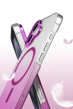 Newface Apple iPhone 16 Plus Glossy Magsafe Kapak - Çöl Titanyum - Görsel 3