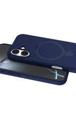 Newface Apple iPhone 16 Plus Regal Magsafe Standlı Kapak - Lacivert - Görsel 2