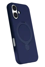 Newface Apple iPhone 16 Plus Regal Magsafe Standlı Kapak - Lacivert - Görsel 3
