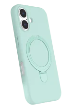 Newface Apple iPhone 16 Plus Regal Magsafe Standlı Kapak - Su Yeşili - Görsel 2