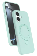 Newface Apple iPhone 16 Plus Regal Magsafe Standlı Kapak - Su Yeşili