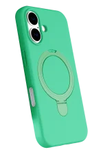 Newface Apple iPhone 16 Plus Regal Magsafe Standlı Kapak - Yeşil - Görsel 3
