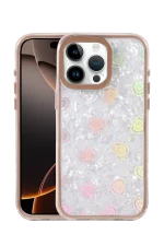 Newface Apple iPhone 16 Pro Lumi Desenli Kapak - Çöl Titanyum