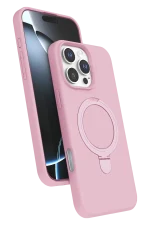 Newface Apple iPhone 16 Pro Max Regal Magsafe Standlı Kapak - Açık Pembe