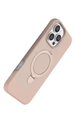 Newface Apple iPhone 16 Pro Max Regal Magsafe Standlı Kapak - Çöl Titanyum - Görsel 3