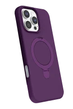 Newface Apple iPhone 16 Pro Max Regal Magsafe Standlı Kapak - Derin Mor - Görsel 2