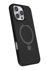 Newface Apple iPhone 16 Pro Max Regal Magsafe Standlı Kapak - Siyah - Görsel 2