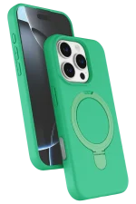 Newface Apple iPhone 16 Pro Max Regal Magsafe Standlı Kapak - Yeşil